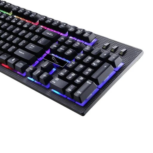USB Gaming billentyűzet RGB LED világítással fekete - ENG nyelvű - 7