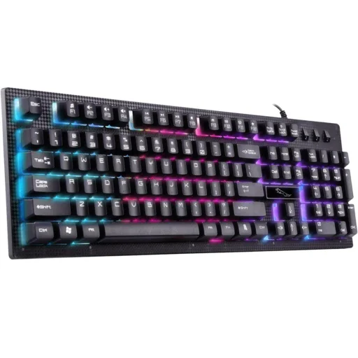 USB Gaming billentyűzet RGB LED világítással fekete - ENG nyelvű - 8