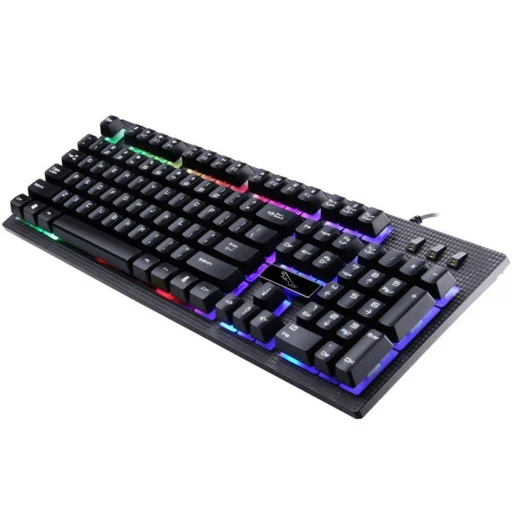 USB Gaming billentyűzet RGB LED világítással fekete - ENG nyelvű - 2