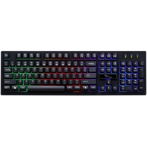 USB Gaming billentyűzet RGB LED világítással fekete - ENG nyelvű - 3