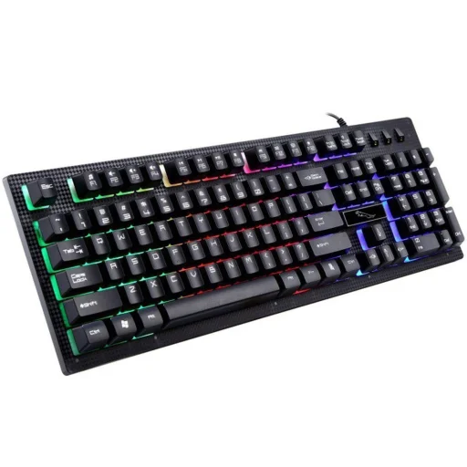 USB Gaming billentyűzet RGB LED világítással fekete - ENG nyelvű - 4