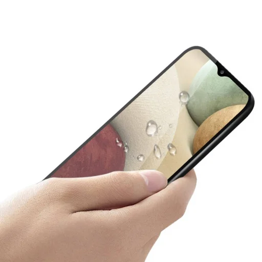 Samsung Galaxy A12 5D Full Glue kijelzővédő üvegfólial fekete - 2