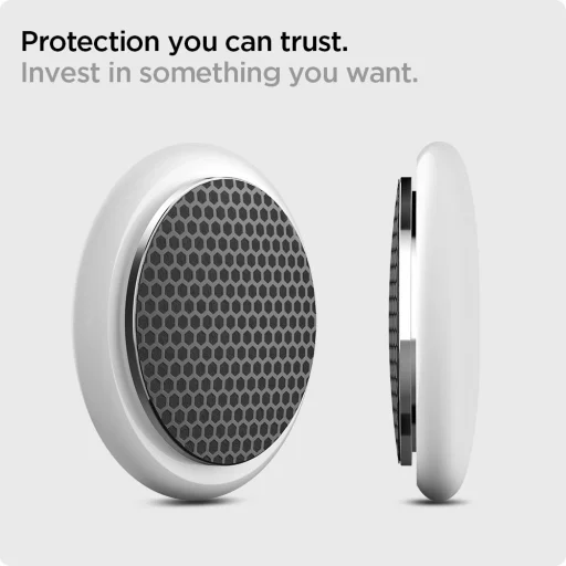 Spigen AirSkin Hydrogel Apple AirTag fólia 4 x 2 db szénszálmintás fekete (AFL03161) - 13