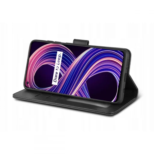 Realme 8 5G Tech-Protect Wallet 2 fliptok fekete - 5