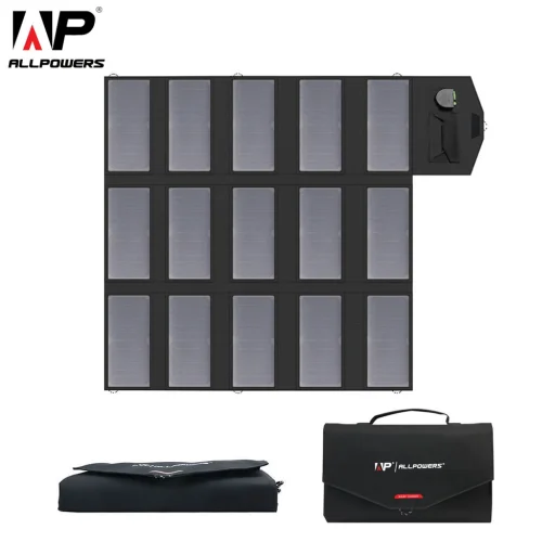 Allpowers AP-SP-012-BLA Napelemes töltő 100W - 1