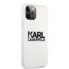iPhone 12/12 Pro Karl Lagerfeld KLHCP12MSLKLWH Szilikon tok Stack Logo fehér thumbnail