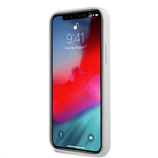 iPhone 12/12 Pro Karl Lagerfeld KLHCP12MSLKLWH Szilikon tok Stack Logo fehér - 5