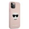 iPhone 12 Pro MAX Karl Lagerfeld KLHCP12LSLCHLP Choupette Head szilikon tok pink thumbnail