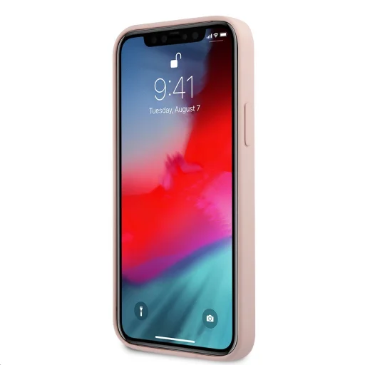 Karl Lagerfeld KLHCP12LSTKLTLP Stack Logo szilikon tok iPhone 12 Pro MAX rózsaszín - 4