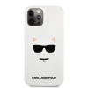 iPhone 12 Pro MAX Karl Lagerfeld KLHCP12LSLCHWH Choupette Head szilikon tok fehér thumbnail