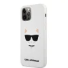 iPhone 12 Pro MAX Karl Lagerfeld KLHCP12LSLCHWH Choupette Head szilikon tok fehér thumbnail