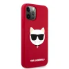 iPhone 12 Pro Max Karl Lagerfeld KLHCP12LSLCHRE Choupette Head szilikon tok piros thumbnail