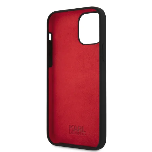 iPhone 12 Pro MAX Karl Lagerfeld KLHCP12LSLCHBK Choupette Head szilikon tok fekete - 4