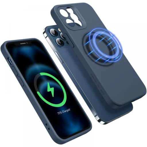 iPhone 12 Pro Esr Cloud Soft MagSafe tok kék - 8