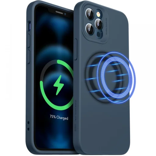 iPhone 12 Pro Esr Cloud Soft MagSafe tok kék - 9