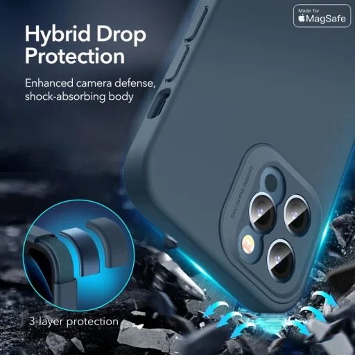 iPhone 12 Pro Esr Cloud Soft MagSafe tok kék - 2