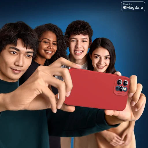 iPhone 12 Esr Cloud Soft MagSafe tok piros - 6