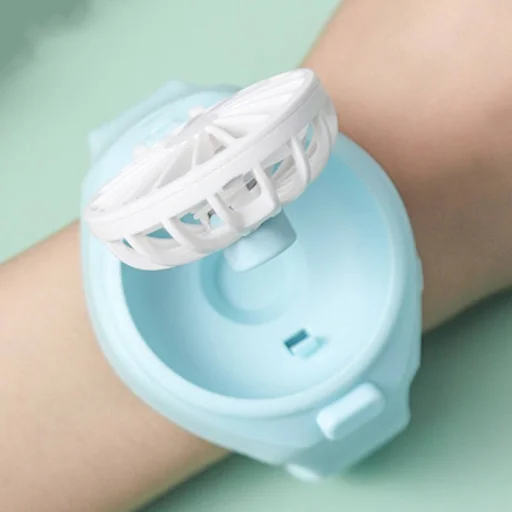 Gyerek karóra formájú mini ventillátor kék - 3