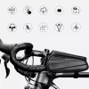 Biciklis telefontartó táska, kijelzőkezelő felülettel fekete thumbnail