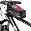 Biciklis telefontartó táska, kijelzőkezelő felülettel fekete thumbnail
