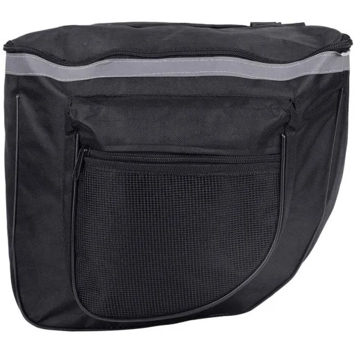Biciklis táska hátsó csomagtartóra 37 x 26 x 30 cm vállpánttal fekete - 4