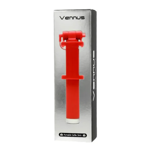 Vennus vezetékes selfie bot piros - 2