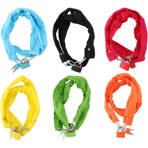 Dunlop kerékpárzár 90 cm (narancssárga) - 3