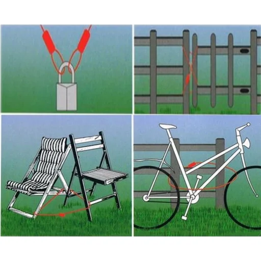 Dunlop kerékpárzár számkombinációval (szürke) - 4