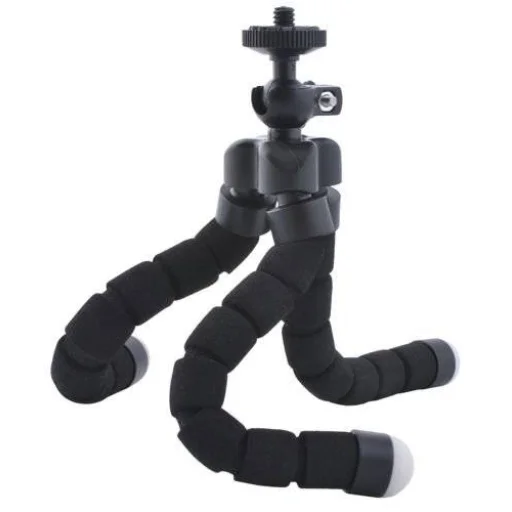 Flexibilis telefontartó tripod fekete - 4