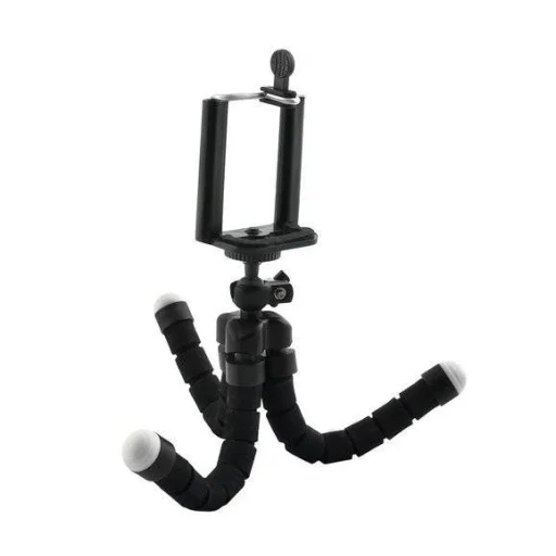 Flexibilis telefontartó tripod fekete - 5