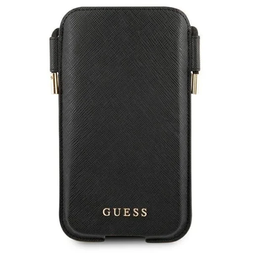 Guess GUHCP12MSAPSBK Saffiano 6.1'' telefontartó fekete - 2