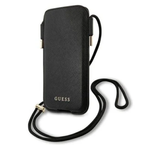 Guess GUHCP12MSAPSBK Saffiano 6.1'' telefontartó fekete - 1