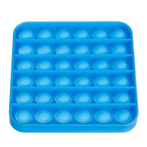 Anti stressz, színes stressz levezető négyzet kék színben - 1