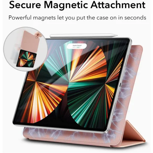 iPad Pro 12.9 2020/2021 ESR Rebound Magnetic tok Rose Gold - 4