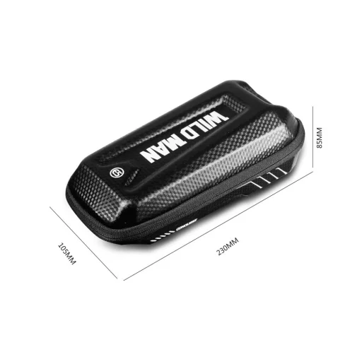 Sakwa Wildman E5S Biciklis telefontartó táska, kijelzőkezelő felülettel fekete - 7