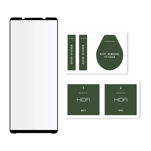 SONY XPERIA 1 III HOFI GLASS PRO+ Hybrid temperált üvegfólia fekete - 2