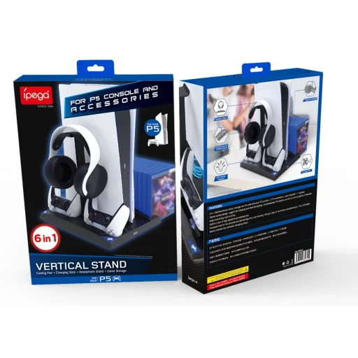 iPega P5013 Töltő és hűtőállomás PS5 konzolhoz és kontrollerhez - 5