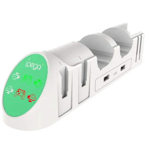 SÉRÜLT CSOMAGOLÁS - iPega 9187 Dokkoló, töltő állomás Nintendo Switch fehér - 1