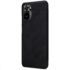 Xiaomi Redmi Note 10 4G/10s Nillkin Qin bőr fliptok fekete