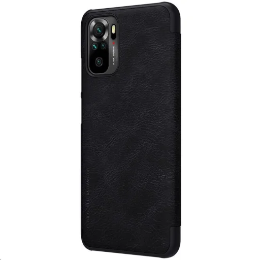 Xiaomi Redmi Note 10 4G/10s Nillkin Qin bőr fliptok fekete - 2