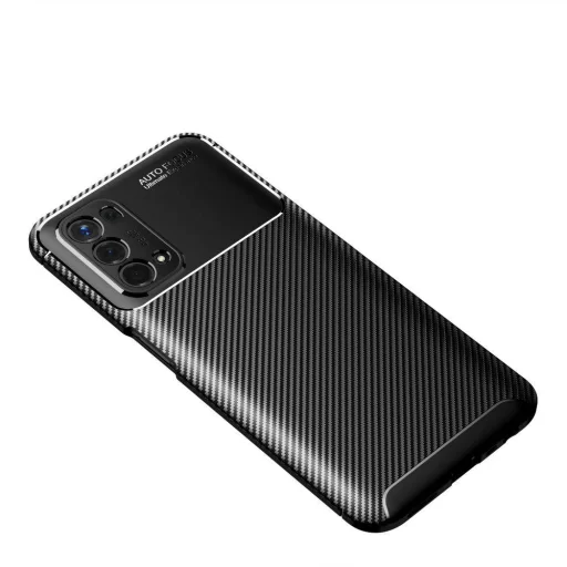 OPPO A54 5G / A74 5G Tech-Protect carbon mintájú TPU tok fekete - 6