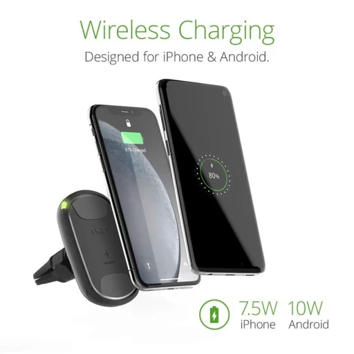 iOttie iTap Wireless 2 Szellőzőre helyezhető mágneses autós telefontartó vezeték nélküli Qi töltéssel - 4