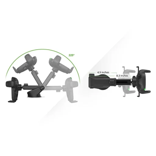 iOttie Easy One Touch Wireless 2 Műszerfalra helyezhető telefontartó és Qi vezeték nélküli töltő - 3