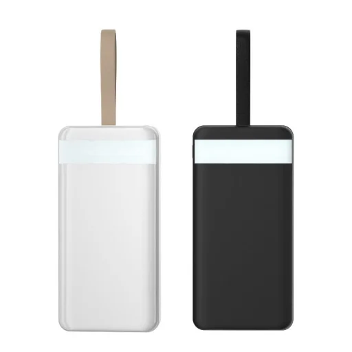 Dudao 2xUSB powerbank 30000mAh LED lámpával fekete (K8s+) - 4