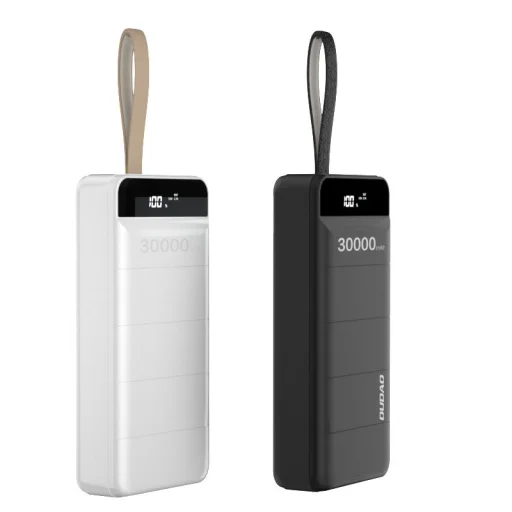 Dudao 2xUSB powerbank 30000mAh LED lámpával fekete (K8s+) - 6