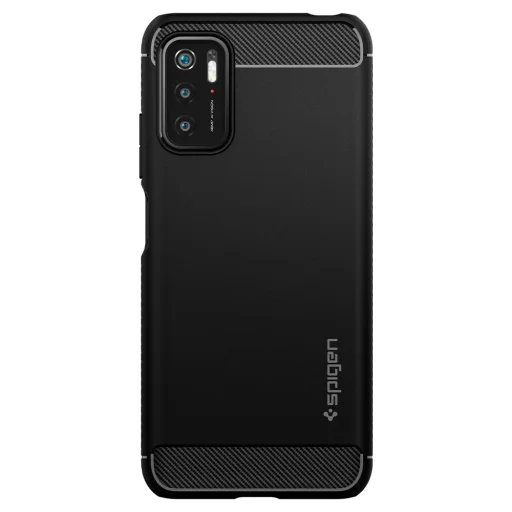 XIAOMI POCO M3 PRO 5G / REDMI NOTE 10 5G Spigen Rugged Armor tok matt fekete (ACS03367) - 2
