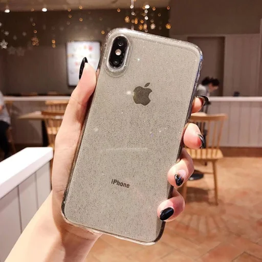 Samsung A80 Crystal Glitter tok fekete - 4