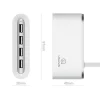 Usams Adapter Hub 4xusb 2.0 Fehér thumbnail