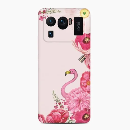 XIAOMI MI 11 ULTRA Casegadget rózsaszín flamingó mintás tok - 1