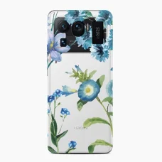 XIAOMI MI 11 ULTRA Casegadget kék virág mintás tok